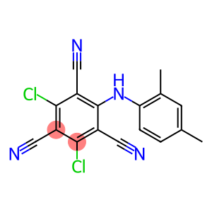 2,4-Dichloro-6-[(2,4-dimethylphenyl)amino]-1,3,5-benzenetricarbonitrile