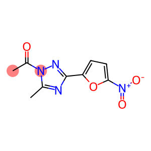 1-[5-Methyl-3-(5-nitro-2-furanyl)-1H-1,2,4-triazol-1-yl]ethanone