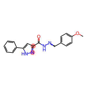 N'-(4-methoxybenzylidene)-3-phenyl-1H-pyrazole-5-carbohydrazide