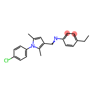 (1E)-1-[1-(4-chlorophenyl)-2,5-dimethyl-1H-pyrrol-3-yl]-N-(4-ethylphenyl)methanimine