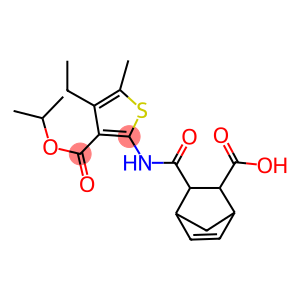 3-({[4-ethyl-3-(isopropoxycarbonyl)-5-methyl-2-thienyl]amino}carbonyl)bicyclo[2.2.1]hept-5-ene-2-carboxylic acid