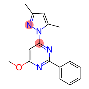 PYRIMIDINE, 4-(3,5-DIMETHYL-1H-PYRAZOL-1-YL)-6-METHOXY-2-PHENYL-