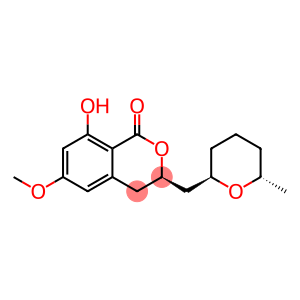 (3R)-3,4-Dihydro-8-hydroxy-6-methoxy-3-[[(2R)-tetrahydro-6α-methyl-2H-pyran-2β-yl]methyl]-1H-2-benzopyran-1-one