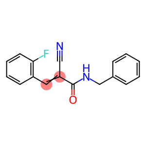 (2Z)-N-benzyl-2-cyano-3-(2-fluorophenyl)prop-2-enamide