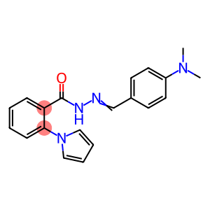 N'-((Z)-[4-(DIMETHYLAMINO)PHENYL]METHYLIDENE)-2-(1H-PYRROL-1-YL)BENZENECARBOHYDRAZIDE