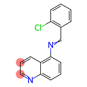 5-Quinolinamine, N-[(2-chlorophenyl)methylene]-