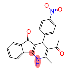 3-acetyl-4-{4-nitrophenyl}-2-methyl-1,4-dihydro-5H-indeno[1,2-b]pyridin-5-one