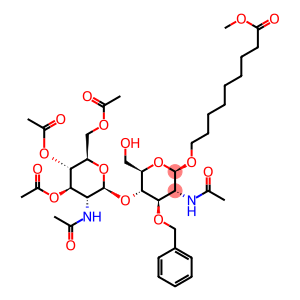 9-[[2-(乙酰氨基)-2-脱氧-3-O-(苯基甲基)-4-O-[3,4,6-三-O-乙酰基-2-(乙酰氨基)-2-脱氧-BETA-D-吡喃葡萄糖基]-BETA-D-吡喃葡萄糖基]氧基]壬酸甲酯