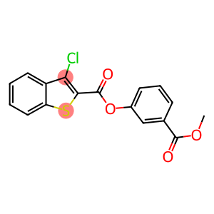 3-(methoxycarbonyl)phenyl 3-chloro-1-benzothiophene-2-carboxylate