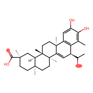 24,25,26-Trinoroleana-1,3,5(10),7-tetraen-29-oic acid, 2,3-dihydroxy-6-(1-hydroxyethyl)-9,13-dimethyl-, (6α,9β,13α,14β,20α)-