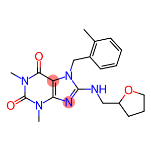 1,3-dimethyl-7-(2-methylbenzyl)-8-[(tetrahydro-2-furanylmethyl)amino]-3,7-dihydro-1H-purine-2,6-dione