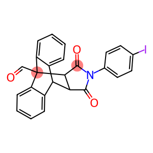 17-(4-iodophenyl)-16,18-dioxo-17-azapentacyclo[6.6.5.0~2,7~.0~9,14~.0~15,19~]nonadeca-2,4,6,9,11,13-hexaene-1-carbaldehyde