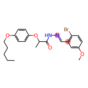 N'-(2-bromo-5-methoxybenzylidene)-2-[4-(pentyloxy)phenoxy]propanohydrazide