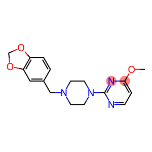 4-Methoxy-2-(4-piperonyl-1-piperazinyl)pyrimidine