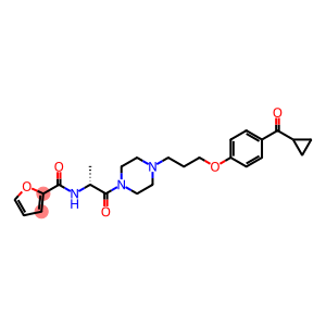 2-Furancarboxamide, N-[(1R)-2-[4-[3-[4-(cyclopropylcarbonyl)phenoxy]propyl]-1-piperazinyl]-1-methyl-2-oxoethyl]-