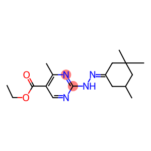 ethyl 4-methyl-2-[2-(3,3,5-trimethylcyclohexylidene)hydrazino]-5-pyrimidinecarboxylate