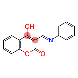 4-羟基-3-[(E)-(苯亚胺基)甲基]-2H-苯并吡喃-2-酮