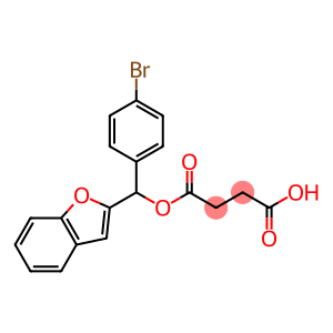 Succinic acid hydrogen 1-[α-(2-benzofuranyl)-p-bromobenzyl] ester