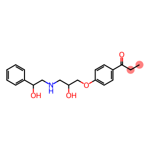 1-[4-[2-Hydroxy-3-[(2-hydroxy-2-phenylethyl)amino]propoxy]phenyl]-1-propanone