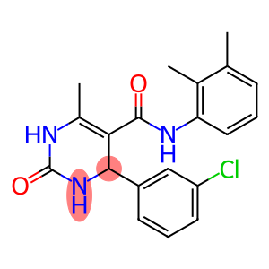 5-Pyrimidinecarboxamide, 4-(3-chlorophenyl)-N-(2,3-dimethylphenyl)-1,2,3,4-tetrahydro-6-methyl-2-oxo-