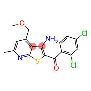 [3-amino-4-(methoxymethyl)-6-methylthieno[2,3-b]pyridin-2-yl](2,4-dichlorophenyl)methanone