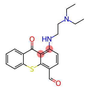 9H-Thioxanthene-4-carboxaldehyde, 1-[[2-(diethylamino)ethyl]amino]-9-oxo-