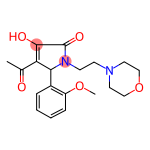 4-acetyl-3-hydroxy-5-(2-methoxyphenyl)-1-[2-(4-morpholinyl)ethyl]-1,5-dihydro-2H-pyrrol-2-one