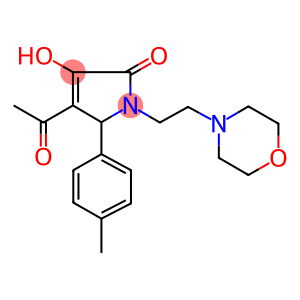 4-acetyl-3-hydroxy-5-(4-methylphenyl)-1-[2-(4-morpholinyl)ethyl]-1,5-dihydro-2H-pyrrol-2-one