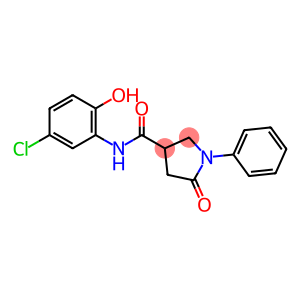 N-(5-chloro-2-hydroxy-phenyl)-5-keto-1-phenyl-pyrrolidine-3-carboxamide
