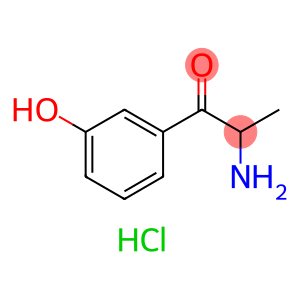 1-Propanone, 2-amino-1-(3-hydroxyphenyl)-, hydrochloride (1:1)