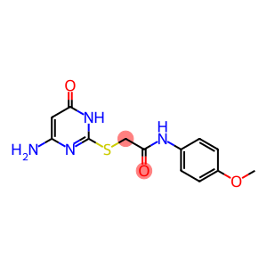 2-[(4-amino-6-oxo-1,6-dihydropyrimidin-2-yl)sulfanyl]-N-(4-methoxyphenyl)acetamide