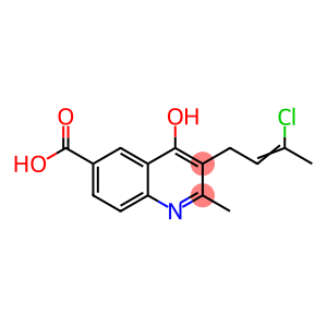 6-Quinolinecarboxylic acid, 3-(3-chloro-2-buten-1-yl)-4-hydroxy-2-methyl-