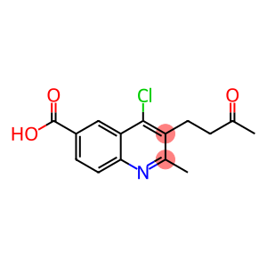 4-CHLORO-2-METHYL-3-(3-OXO-BUTYL)-QUINOLINE-6-CARBOXYLIC ACID