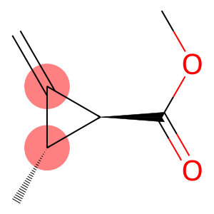 Cyclopropanecarboxylic acid, 2-methyl-3-methylene-, methyl ester, trans- (9CI)