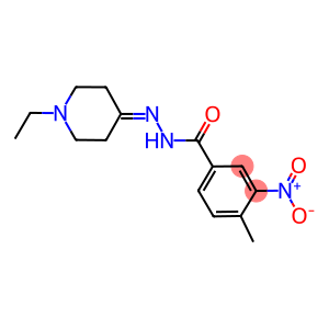 N'-(1-ethyl-4-piperidinylidene)-3-nitro-4-methylbenzohydrazide