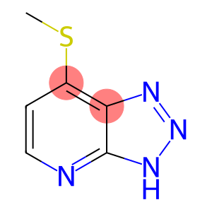 3H-1,2,3-Triazolo[4,5-b]pyridine, 7-(methylthio)-