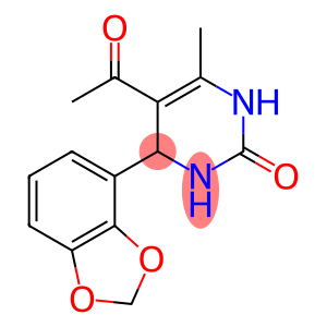 2(1H)-Pyrimidinone,5-acetyl-4-(1,3-benzodioxol-4-yl)-3,4-dihydro-6-methyl-(9CI)