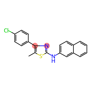 4-(4-chlorophenyl)-5-methyl-N-(2-naphthyl)-1,3-thiazol-2-amine