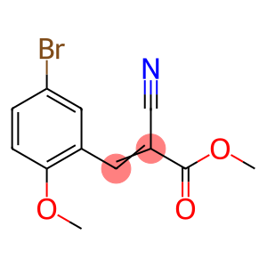 2-Propenoic acid, 3-(5-bromo-2-methoxyphenyl)-2-cyano-, methyl ester