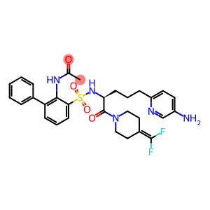 Acetamide, N-[3-[[[(1S)-4-(5-amino-2-pyridinyl)-1-[[4-(difluoromethylene)-1-piperidinyl]carbonyl]butyl]amino]sulfonyl][1,1'-biphenyl]-2-yl]-