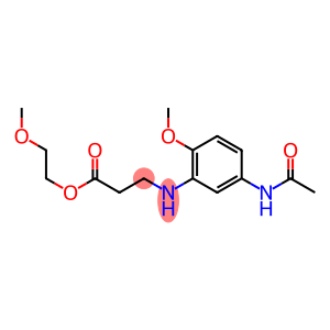 2-methoxyethyl 2-(5-acetamido-2-methoxyphenylamino)propanoate