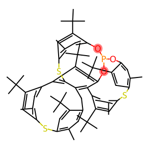 Phenol, 2-(1,1-dimethylethyl)-4-5-(1,1-dimethylethyl)-4-hydroxy-2-methylphenylthio-5-methyl-, 1,1,1-phosphite
