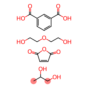 Isophthalic acid, diethylene glycol, propylene glycol, maleic anhydride polymer