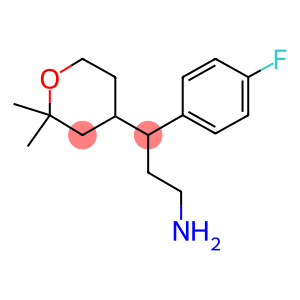 3-(2,2-DIMETHYL-TETRAHYDRO-PYRAN-4-YL)-3-(4-FLUORO-PHENYL)-PROPYLAMINE