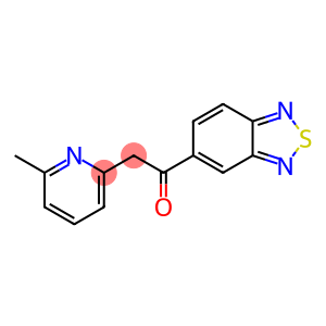 1-(2,1,3-苯并噻二唑基-5-基)-2-(6-甲基-2-吡啶基)乙酮