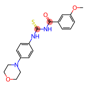 N-{[3-(methyloxy)phenyl]carbonyl}-N'-(4-morpholin-4-ylphenyl)thiourea