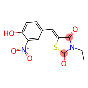 3-ethyl-5-{4-hydroxy-3-nitrobenzylidene}-1,3-thiazolidine-2,4-dione