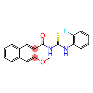 N-[(2-fluorophenyl)carbamothioyl]-3-methoxynaphthalene-2-carboxamide