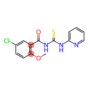 N-(5-chloro-2-methoxybenzoyl)-N'-(2-pyridinyl)thiourea