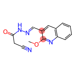 2-cyano-N'-[(2-methoxy-3-quinolinyl)methylene]acetohydrazide